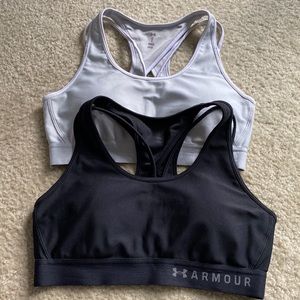 Under Armour black and white sports bra bundle